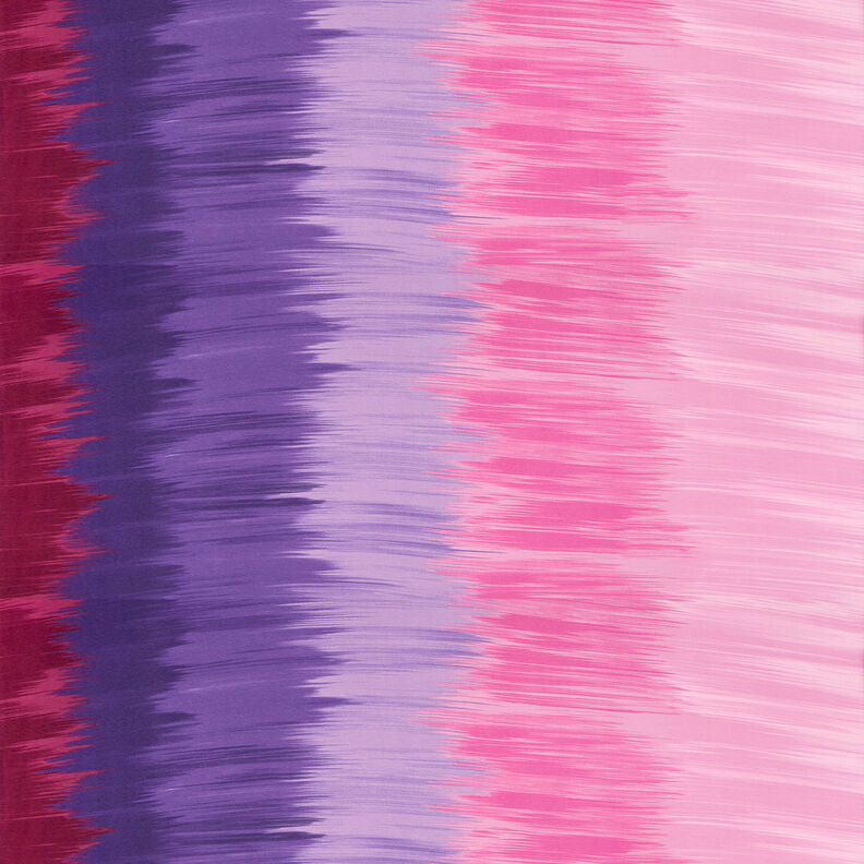 Tela de jersey de viscosa Rayas longitudinales degradadas de color – berenjena/lila,  image number 1