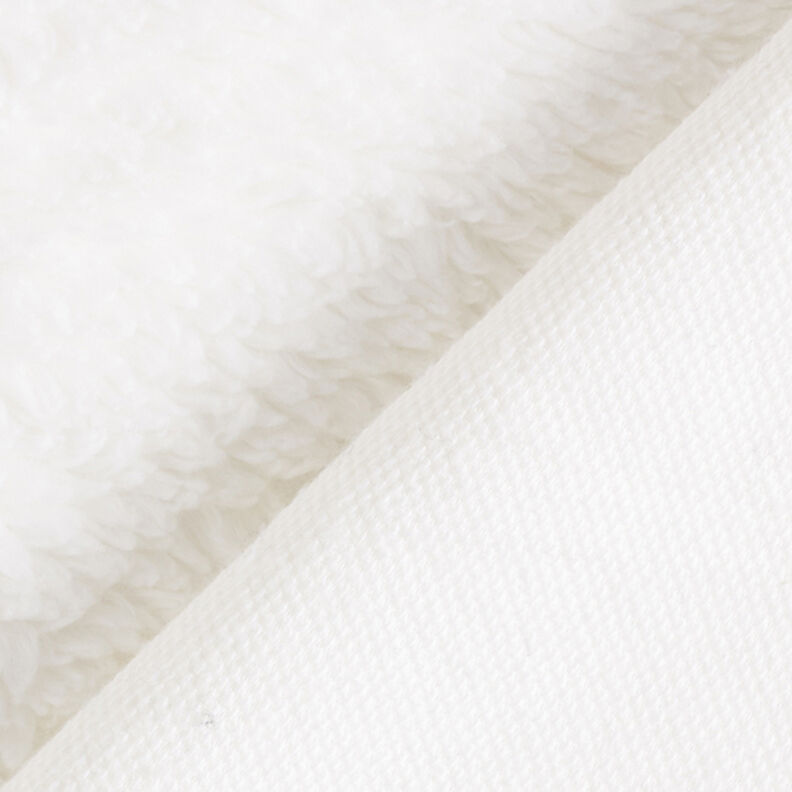 Algodón sherpa Uni – blanco lana,  image number 4