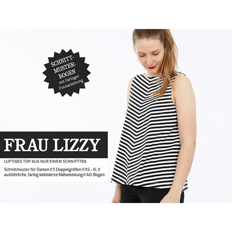 FRAU LIZZY - Top vaporoso de mujer, Studio Schnittreif  | XS -  XL,  image number 1