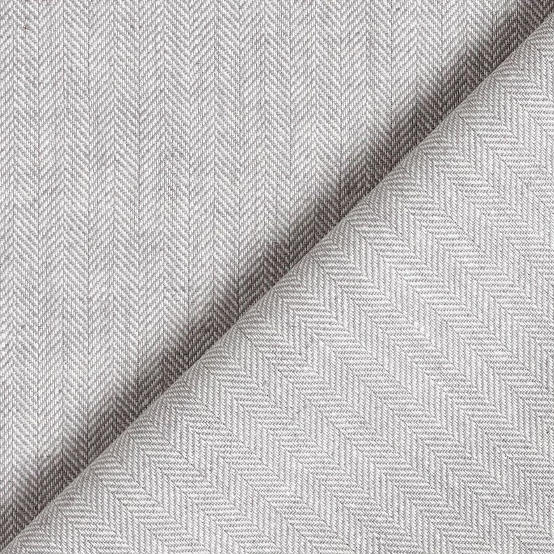 Mezcla de lino y algod&oacute;n Espina de pescado &ndash; plateado,  image number 4
