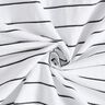 Mezcla de algodón rayas anchas – blanco/negro,  thumbnail number 3