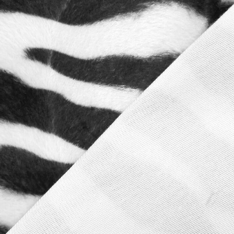 Imitación de piel de animal cebra – negro/blanco,  image number 4