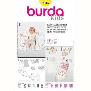 Accesorios para bebés, Burda 9635, 