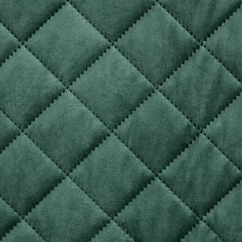 Tela de tapicería Terciopelo Tela acolchada – verde oscuro,  image number 1
