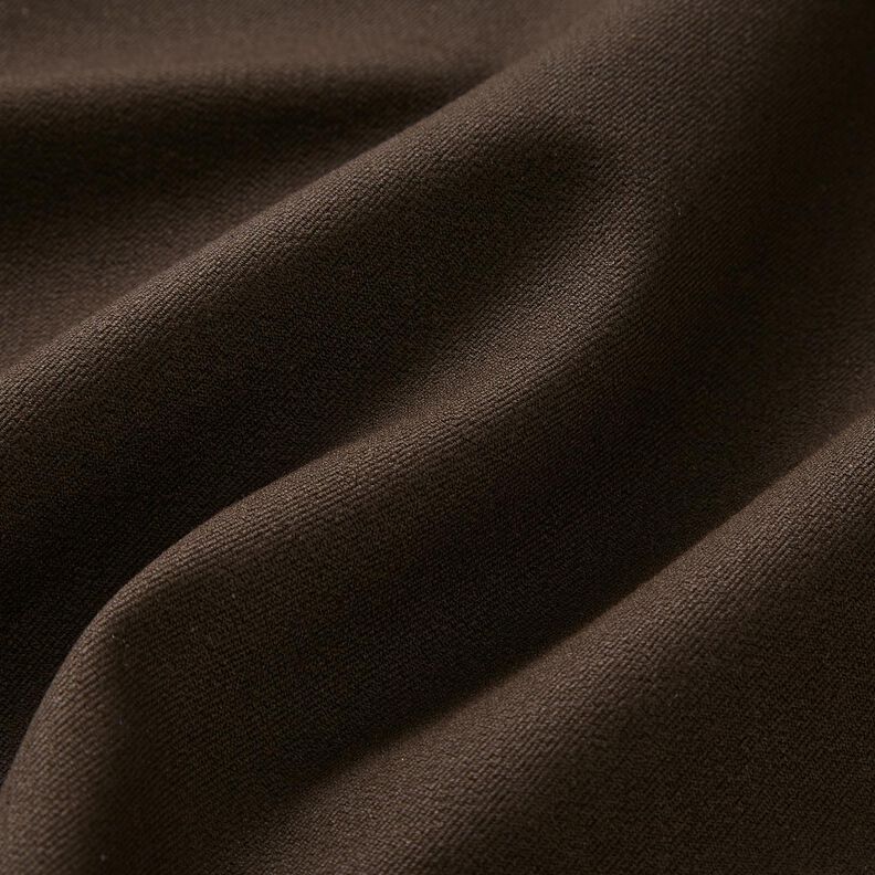 Tela de pantalón elástico liso – marrón negro,  image number 2