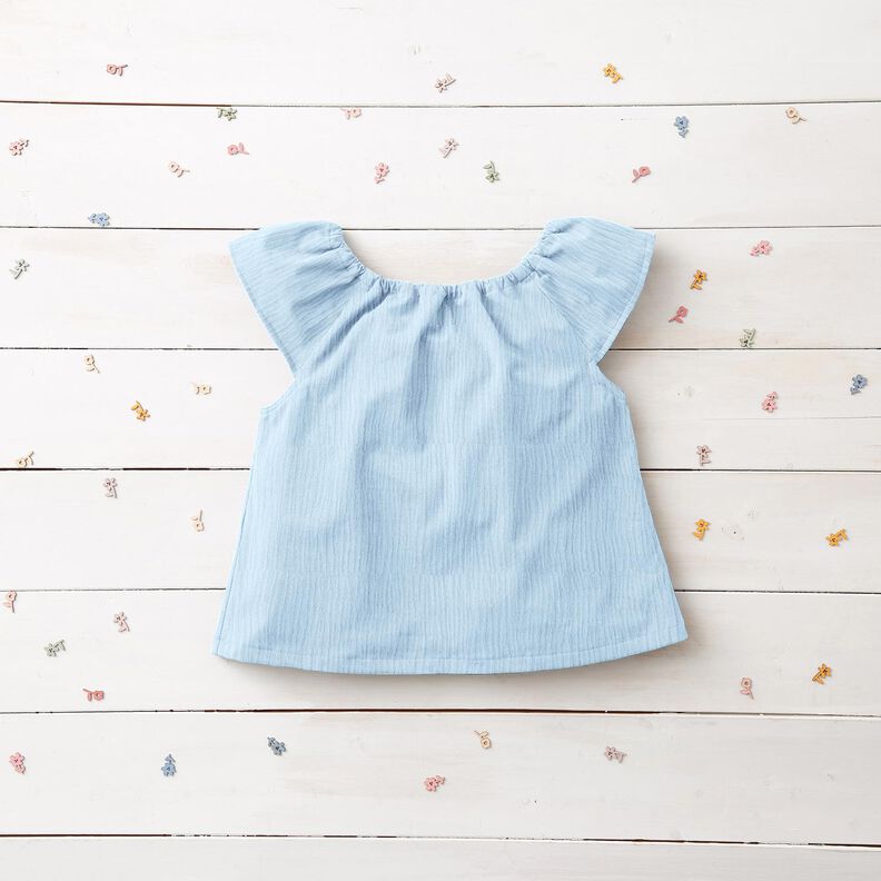 Muselina/doble arruga – azul baby,  image number 8