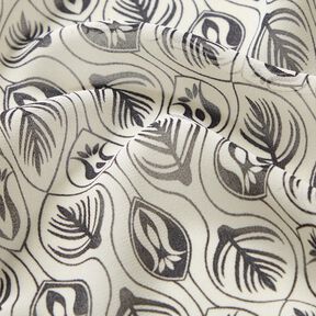 Gasa con patr&oacute;n art d&eacute;co &ndash; negro/blanco, 