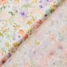 Tela de viscosa Dobby con estampado digital de acuarela mar de flores – marfil/lavanda,  thumbnail number 4