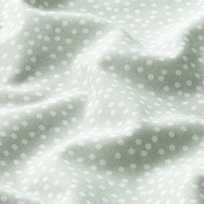 Tela de algodón Cretona puntos irregulares – verde pastel,  image number 2