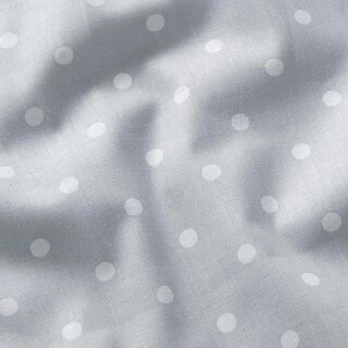 Tela de algodón Cretona Lunares – blanco/gris plateado, 