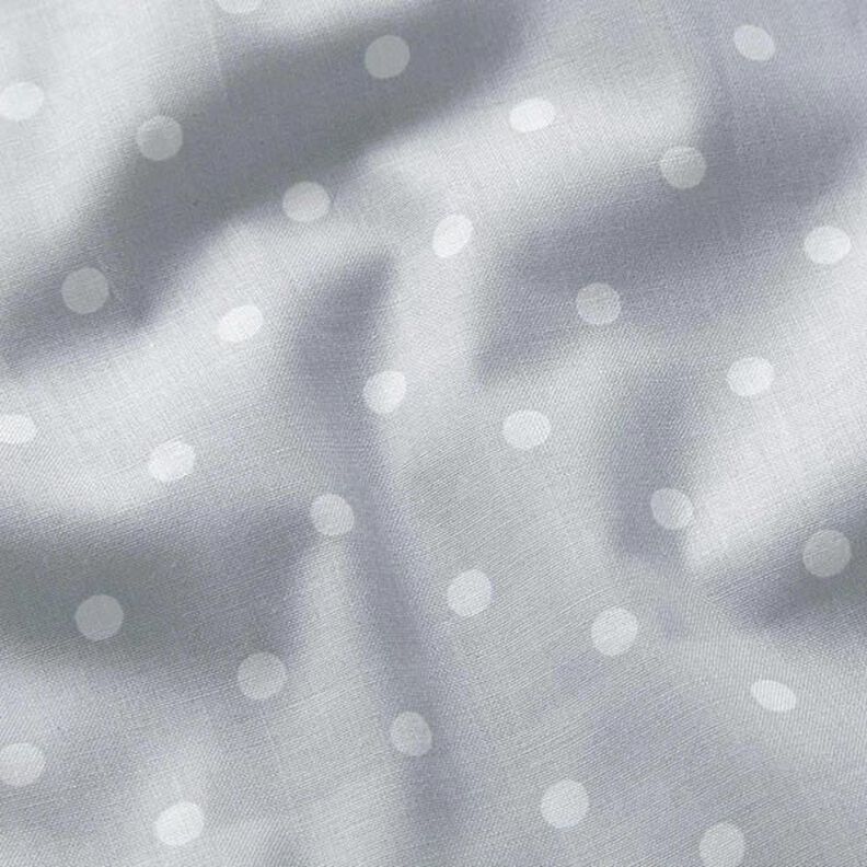 Tela de algodón Cretona Lunares – blanco/gris plateado,  image number 2