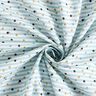 Popelina de algodón Rayas y puntos Impresión digital – marfil/cielo azul,  thumbnail number 3