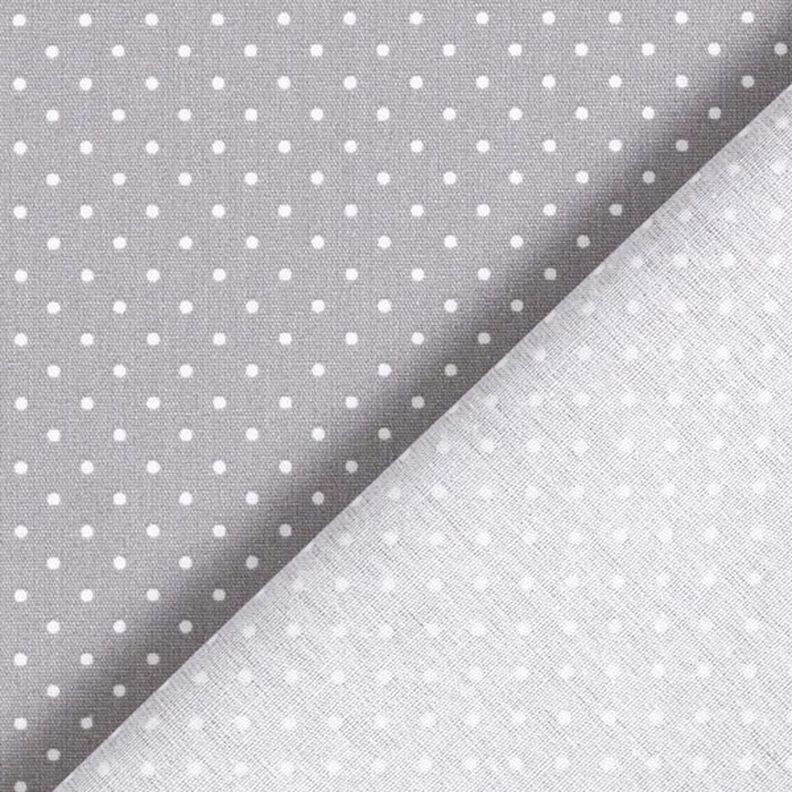 Popelina de algodón puntos pequeños – gris/blanco,  image number 6