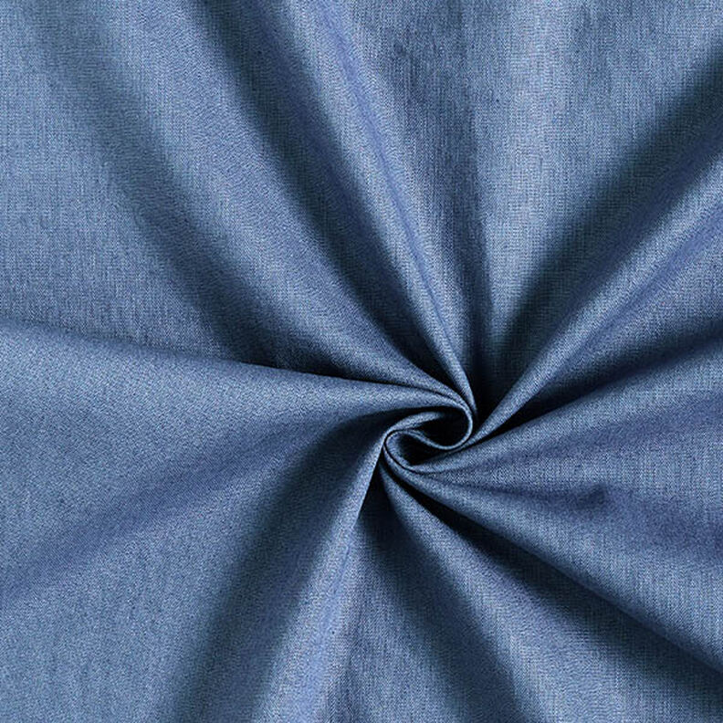 Mezcla de lino y algodón Uni – azul metálico,  image number 1