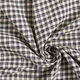 Tela para camisa de cuadros con mezcla de lino – naturaleza/negro,  thumbnail number 3