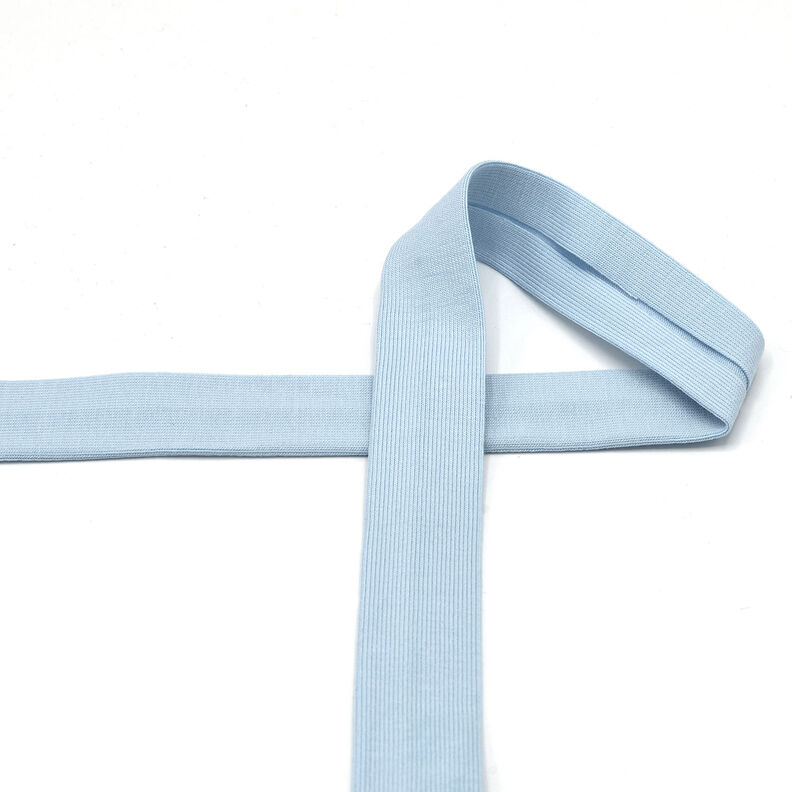 Cinta al biés Tela de jersey de algodón [20 mm] – azul claro,  image number 2