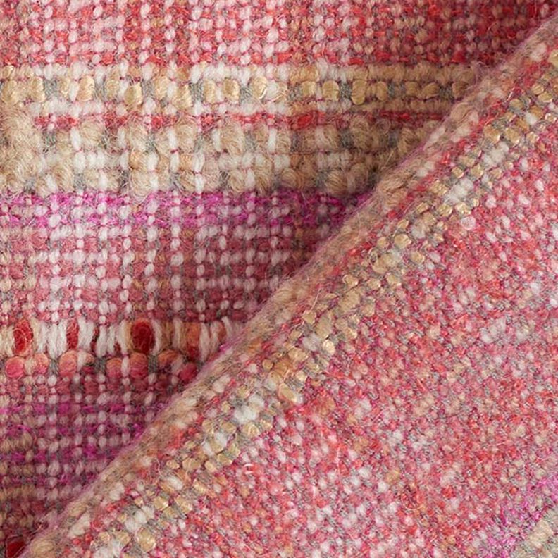 Mezcla de lana bouclé para abrigos – pink,  image number 4