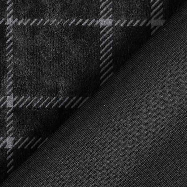Nicki terciopelo cuadros – negro,  image number 4