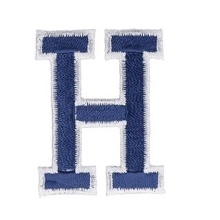 Parche letra H [ Alto: 4,6 cm ] – azul marino, 