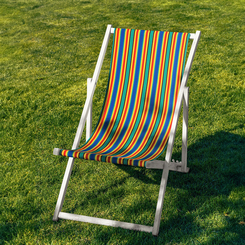 Exterior Tejido de tumbona Rayas verticales 44 cm – verde enebro/amarillo sol,  image number 5