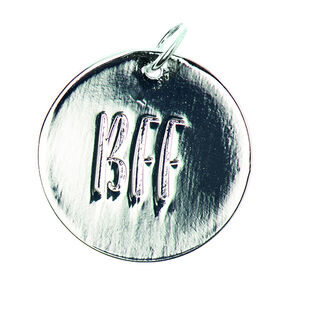 Deslizador BFF [Ø17 mm] | Rico Design – plateado metálica, 