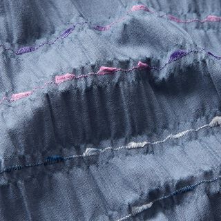 Tela Seersucker Con efecto hilo | by Poppy – azul gris, 