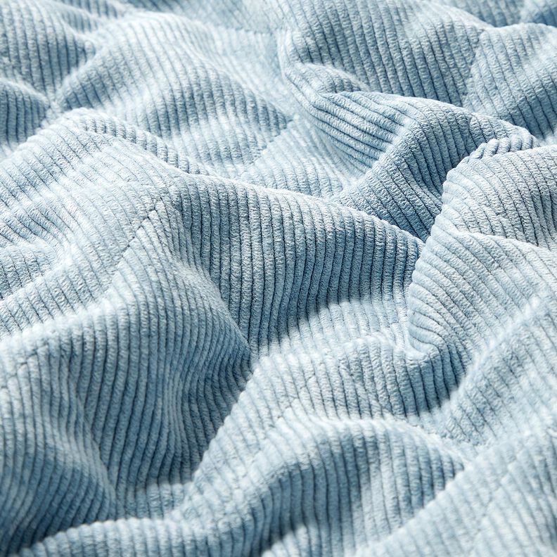 Tela acolchada Pana con reverso de piel con rombos – azul claro,  image number 3