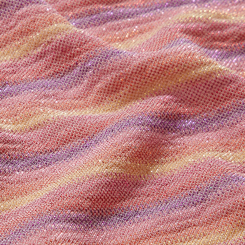 Jersey con purpurina y degradado de rayas – pink,  image number 2