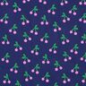 Algod&oacute;n revestido Bonitas cerezas &ndash; azul marino,  thumbnail number 1