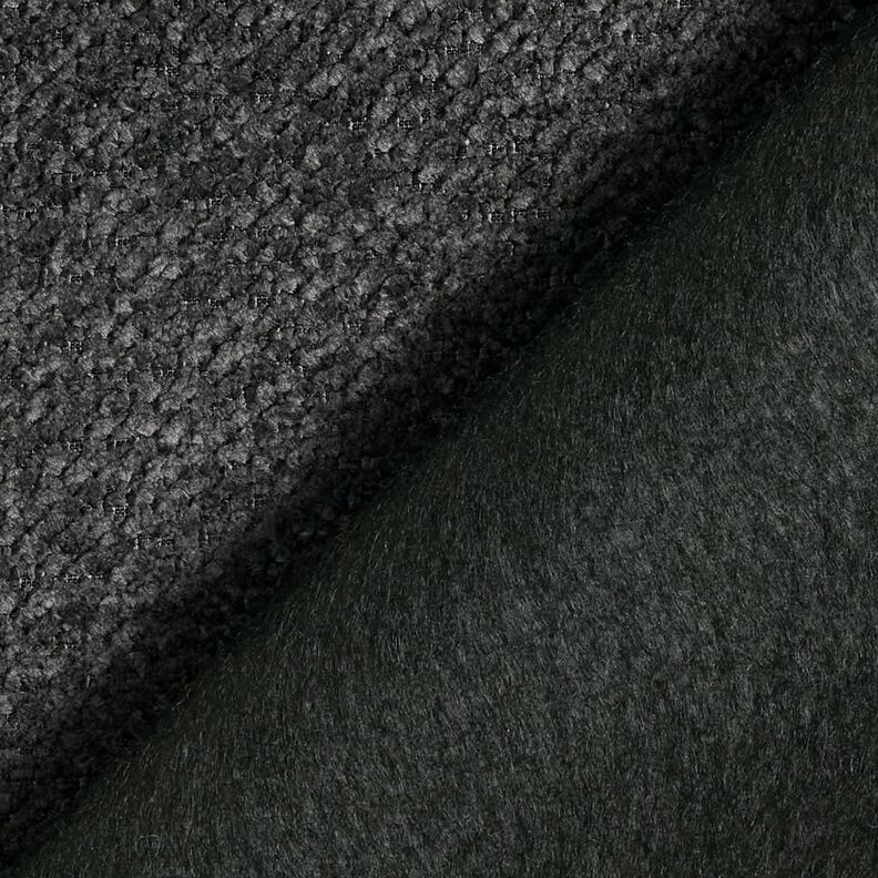 Tela de tapicería Pelo suave – antracito,  image number 3