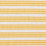 Tela de jersey de viscosa Rayas brillantes irregulares – blanco lana/amarillo sol,  thumbnail number 1