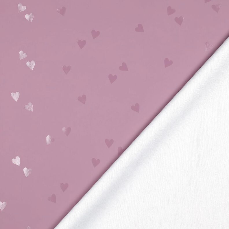 Tela de chubasquero Corazones pequeños | Poppy Fabrics – rosa viejo claro,  image number 4