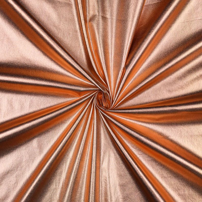 Popelina de algod&oacute;n acabado laminado Uni &ndash; oro rosa metalizado,  image number 1