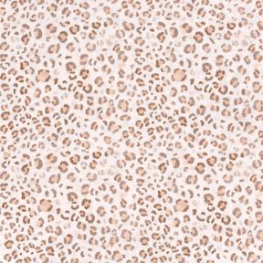Muselina/doble arruga Acuarela leopardo Impresión digital – marfil, 