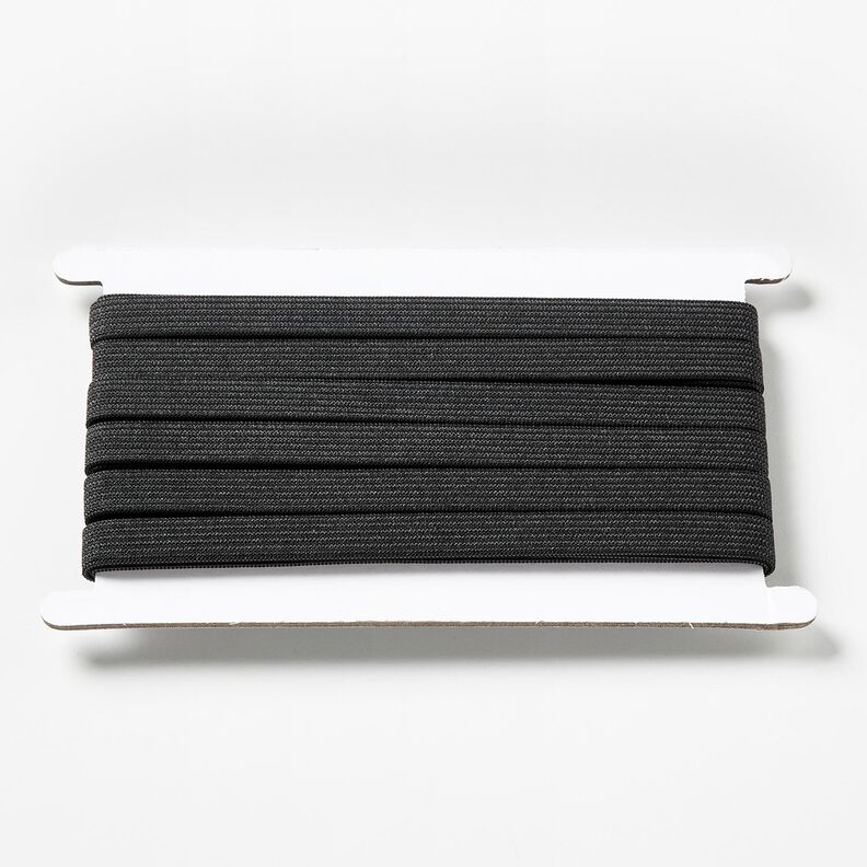 Cinta el&aacute;stica lisa [5 m | 10 mm] &ndash; negro,  image number 1