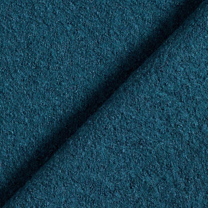 Tejido de punto ligero de mezcla de lana y viscosa – azul océano,  image number 3