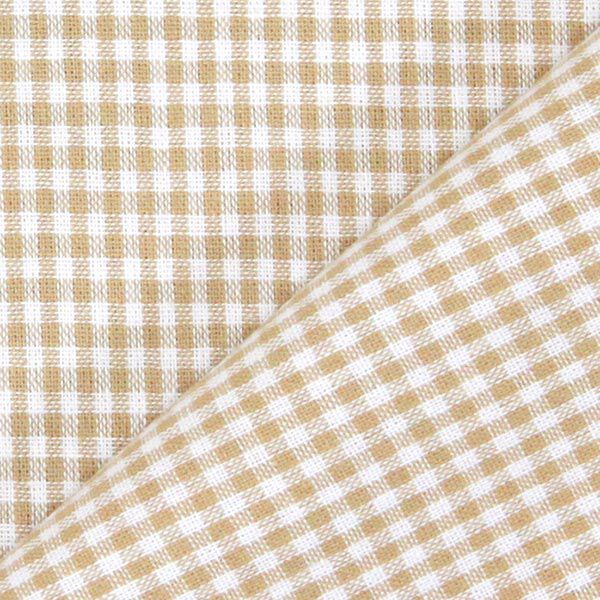 Tela de algodón Vichy - 0,2 cm – marrón claro,  image number 3