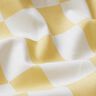 Tela de algodón Cretona Cuadros abstractos – blanco/amarillo vainilla,  thumbnail number 2