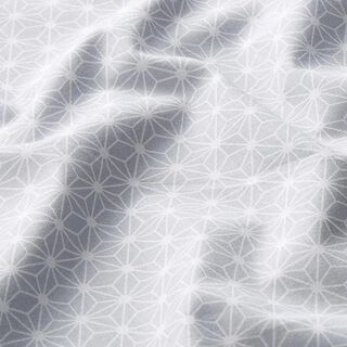 Tela de algodón Cretona Estrella gráfica pequeña – gris claro, 