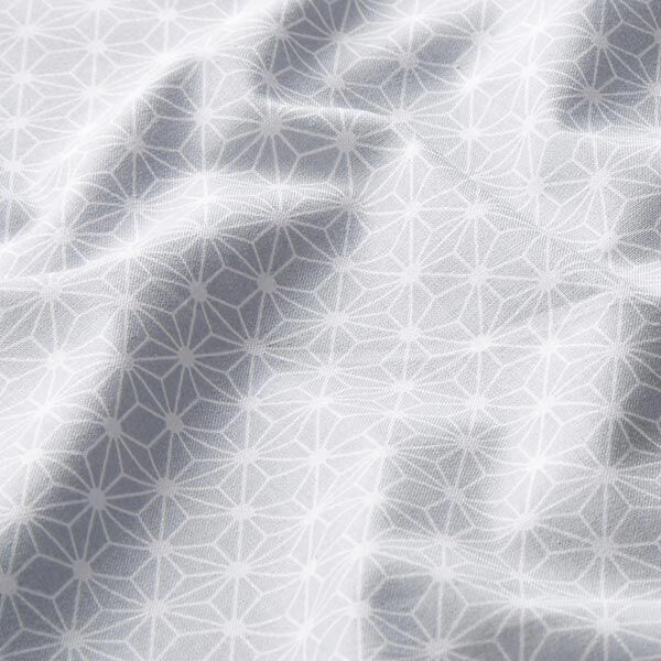 Tela de algodón Cretona Estrella gráfica pequeña – gris claro,  image number 2