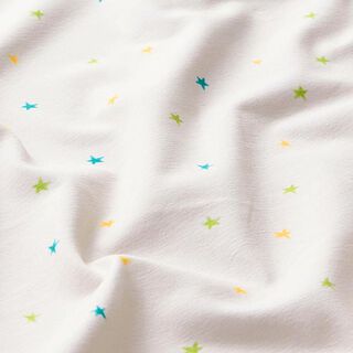 Tela de jersey de algodón Estrellas pequeñas | PETIT CITRON – blanco lana, 