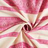 Tela de algodón con patrón de diamantes – blanco lana/pink,  thumbnail number 3