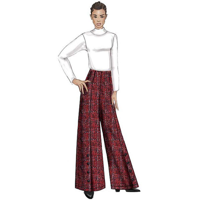 Pantalones de cintura alta, Very Easy Vogue9282 | 32 - 48,  image number 3