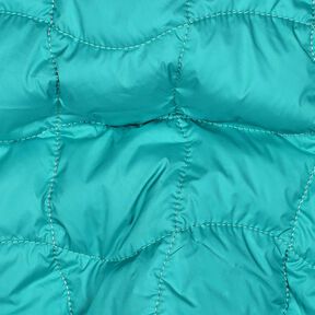 Tela acolchada Cuadrados ondulados – azul agua/púrpura, 