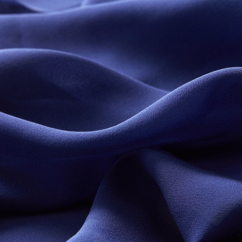 Chifón de seda – azul marino,  image number 5