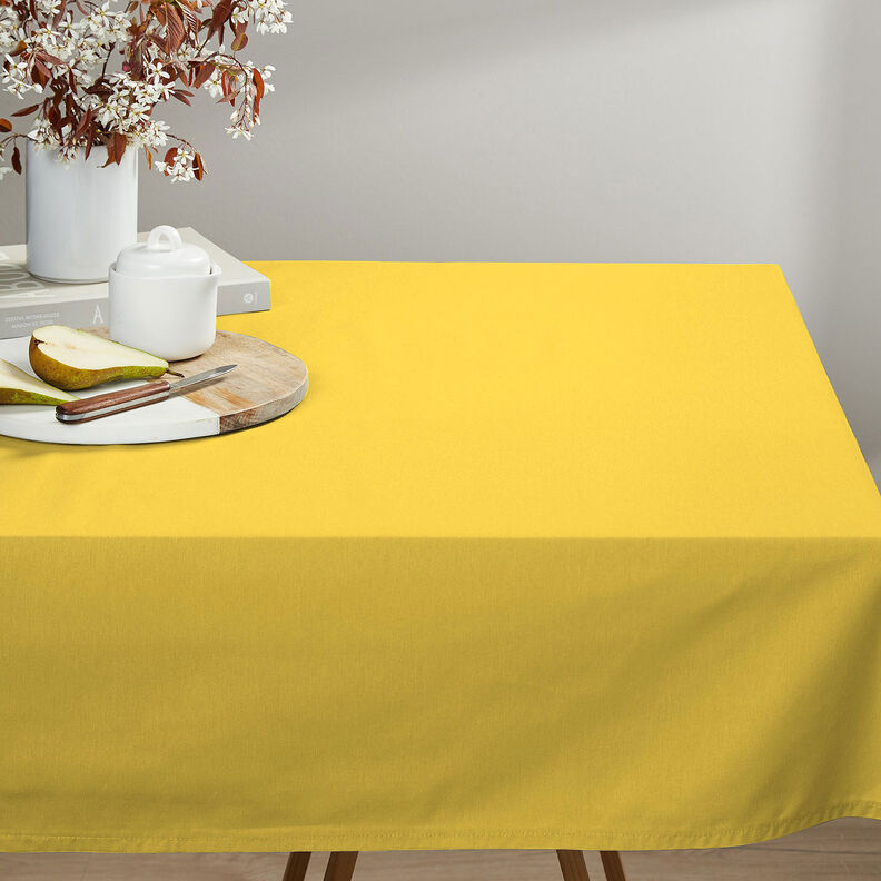 Tela de algod&oacute;n Cretona Uni &ndash; amarillo sol,  image number 5