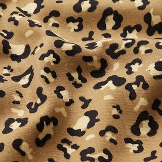 Muselina/doble arruga Leopardo – marrón claro, 