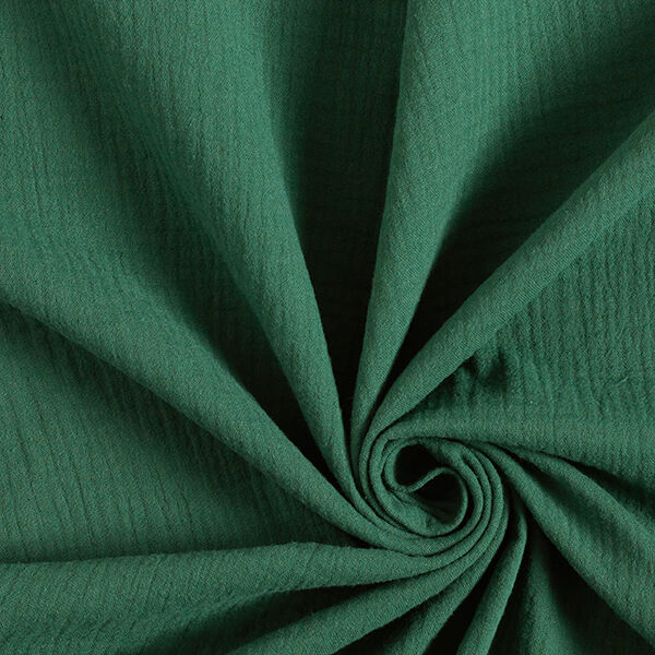 Muselina/doble arruga – verde oscuro,  image number 1