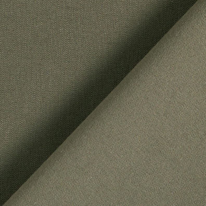 Tela de pantalón elástico liso – oliva,  image number 3