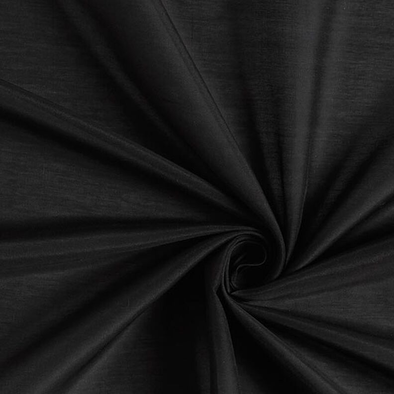 Voile de seda y algodón súper ligero – negro,  image number 1